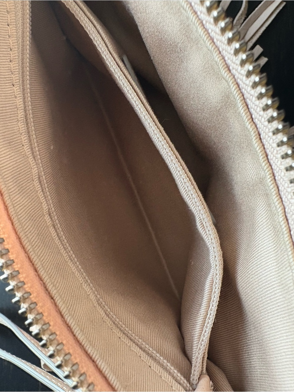 Banana Republic Fringe Wristlet Clutch Purse - Beige - Picture 5 of 5